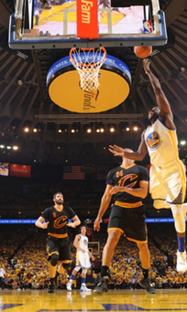 The Latest: Warriors lead Cavs 76-75 at end of 3rd quarter